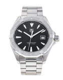 Tag Heuer Aquaracer Quartz Black Dial Silver Steel Strap Watch for Men - WAY1110.BA0928 Buy Now By Tag Heuer