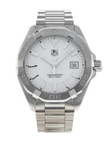 Tag Heuer Aquaracer Quartz White Dial Silver Steel Strap Watch for Men - WAY1111.BA0928 Buy Now By Tag Heuer