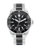 Tag Heuer Aquaracer Quartz Black Dial Two Tone Steel Strap Watch for Men - WAY131A.BA0913 Buy Now By Tag Heuer