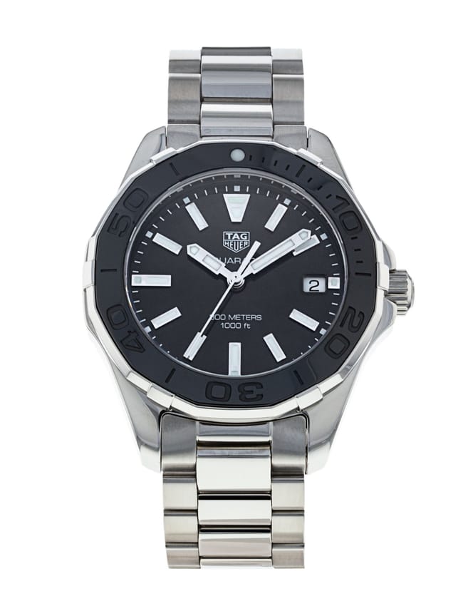 Tag Heuer Aquaracer Quartz Black Dial Silver Steel Strap Watch for Women - WAY131K.BA0748 Buy Now By Tag Heuer