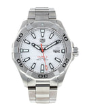 Tag Heuer Aquaracer Calibre 5 Automatic White Dial Silver Steel Strap Watch for Men - WAY2013.BA0927 Buy Now By Tag Heuer