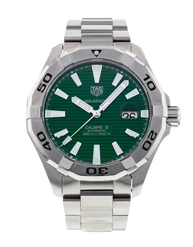 Tag Heuer Aquaracer Green Dial Watch for Men - WAY2015.BA0927 Buy Now By Tag Heuer