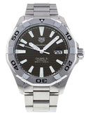Tag Heuer Aquaracer Calibre 5 Automatic Sunray Brown Dial Silver Steel Strap Watch for Men - WAY2018.BA0927 Buy Now By Tag Heuer