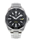 Tag Heuer Aquaracer Caliber 5 Black Dial Silver Steel Strap Watch for Men - WAY201A .BA0927 Buy Now By Tag Heuer