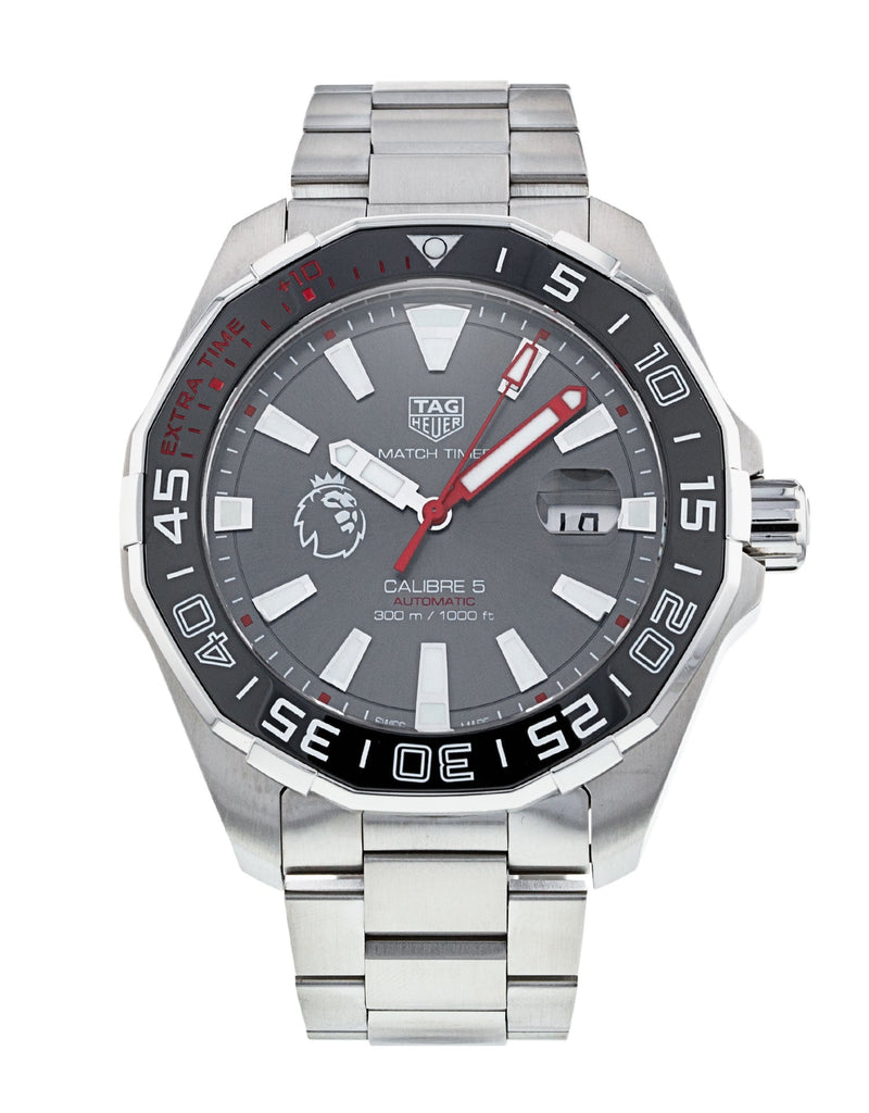 Tag Heuer Aquaracer Calibre 5 Premiere League Edition Black Dial Silver Stainless Steel Watch for Men - WAY201D.BA0927 Buy Now By Tag Heuer