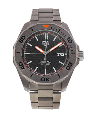 Tag Heuer Aquaracer Calibre 5 Bamford Limited Edition Black Dial Grey Steel Strap Watch for Men - WAY208C.FC6383 Buy Now By Tag Heuer
