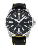 Tag Heuer Aquaracer Calibre 5 Automatic Black Dial Black Nylon Strap Watch for Men - WAY211A.FC6362 Buy Now By Tag Heuer