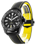 Tag Heuer Aquaracer Calibre 5 Automatic Black Dial Black Nylon Strap Watch for Men - WAY218A.FC6362 Buy Now By Tag Heuer