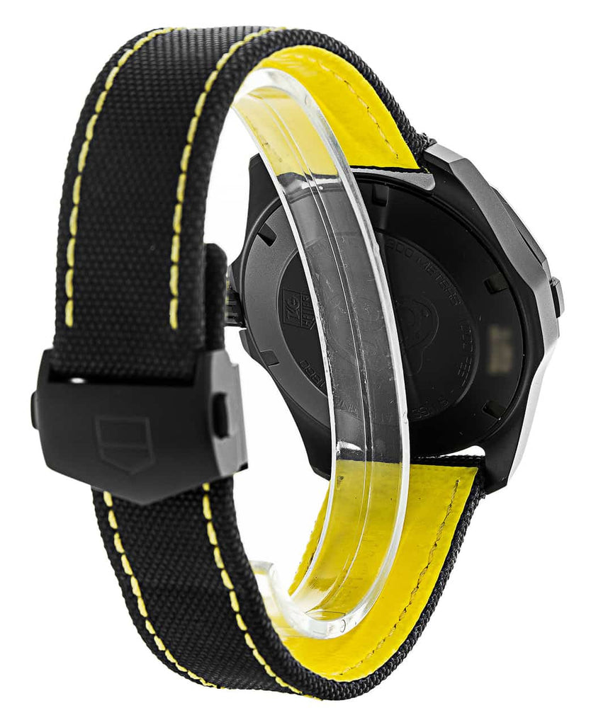 Tag Heuer Aquaracer Calibre 5 Automatic Black Dial Black Nylon Strap Watch for Men - WAY218A.FC6362 Buy Now By Tag Heuer