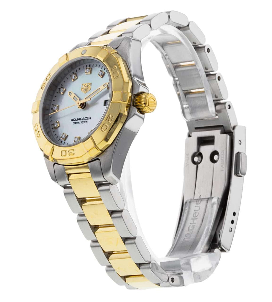 Tag Heuer Aquaracer Diamonds Mother of Pearl Dial Two Tone Steel Strap Watch for Men - WBD1422.BB0321 Buy Now By Tag Heuer