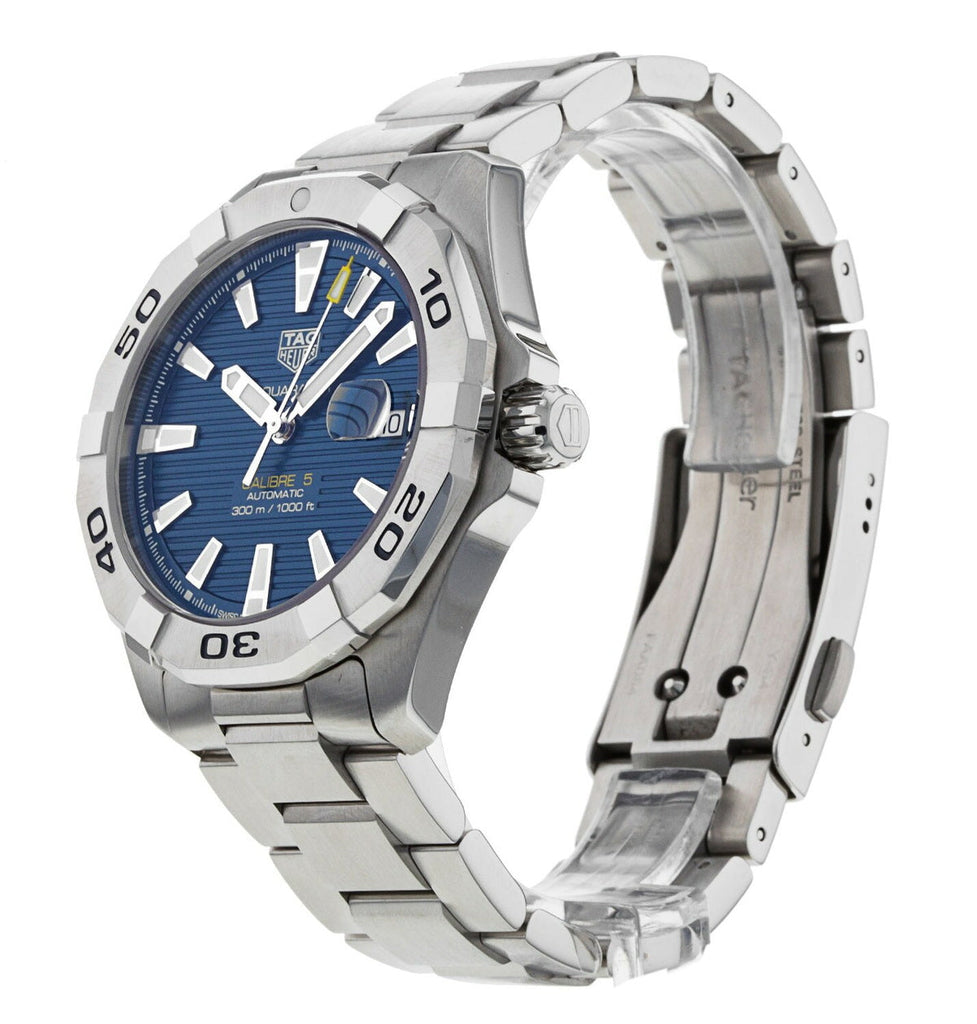 Tag Heuer Aquaracer Automatic Blue Dial Silver Steel Strap Watch for Men - WBD2112.BA0928 Buy Now By Tag Heuer