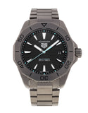 Tag Heuer Aquaracer Professional 200 Solargraph Quartz Black Dial Silver Steel Strap Watch for Men - WBP1180.BF0000 Buy Now By Tag Heuer