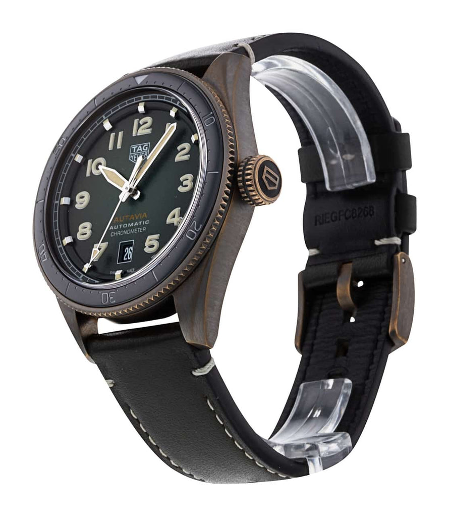 Tag Heuer Autavia Olive Green Dial Watch for Men - WBE5190.FC8268 Buy Now By Tag Heuer