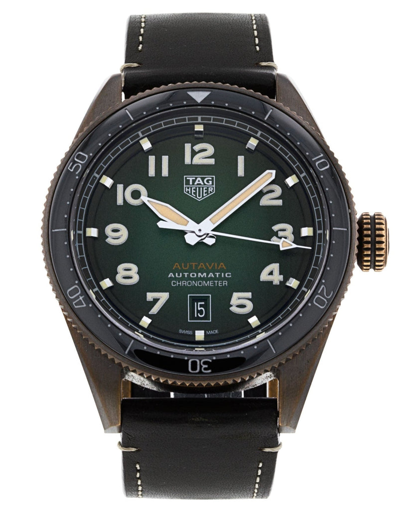 Tag Heuer Autavia Olive Green Dial Watch for Men - WBE5190.FC8268 Buy Now By Tag Heuer