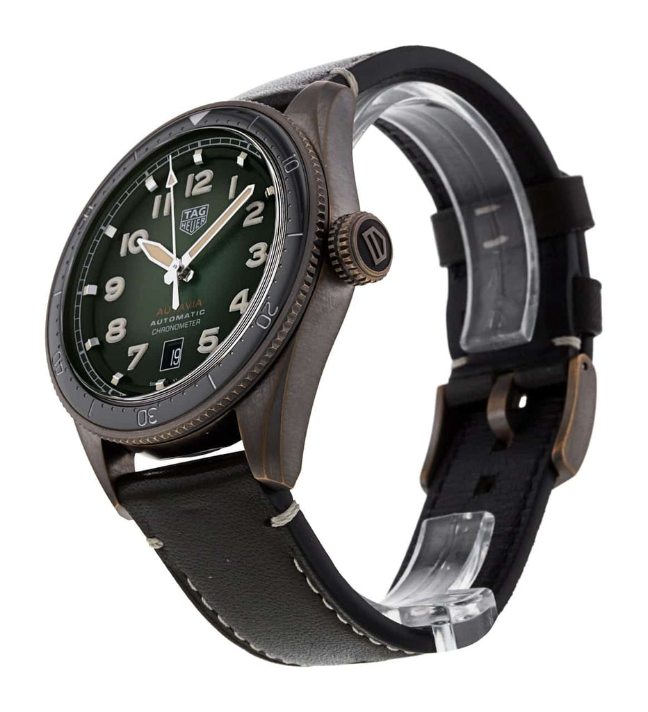 Tag Heuer Autavia Olive Green Dial Watch for Men - WBE5190.FC8268 Buy Now By Tag Heuer
