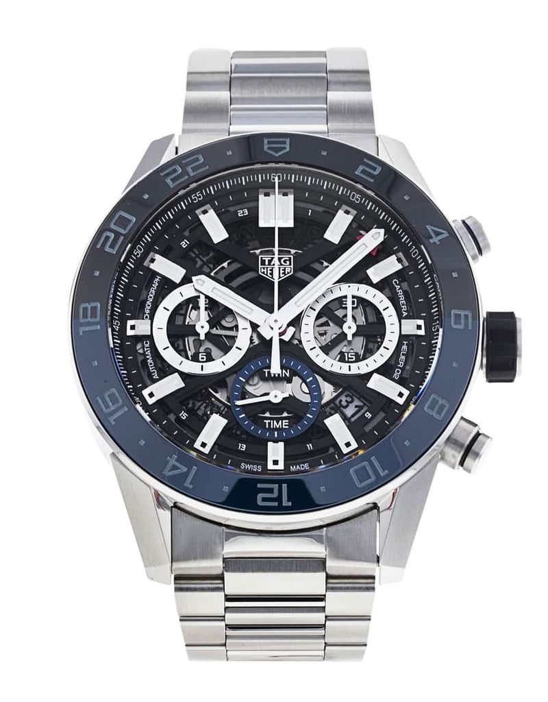 Tag Heuer Carrera Chronograph Blue Dial Silver Steel Strap Watch for Men - CBG2A1Z.BA0658 Buy Now By Tag Heuer