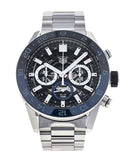 Tag Heuer Carrera Chronograph Blue Dial Silver Steel Strap Watch for Men - CBG2A1Z.BA0658 Buy Now By Tag Heuer