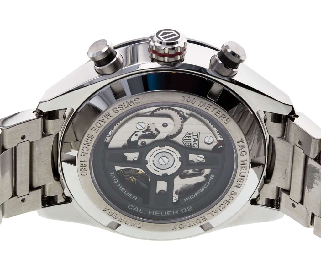 Tag Heuer Carrera Porsche Chronograph Grey Dial Silver Steel Strap Watch for Men - CBN2A1F.BA0643 Buy Now By Tag Heuer