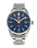 Tag Heuer Carrera Quartz Blue Dial Silver Steel Strap Watch for Women - WAR1112.BA0601 Buy Now By Tag Heuer