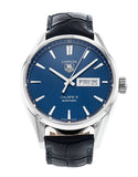Tag Heuer Carrera Calibre 5 Automatic Blue Dial Blue Leather Strap Watch for Men - WAR201E.FC6292 Buy Now By Tag Heuer
