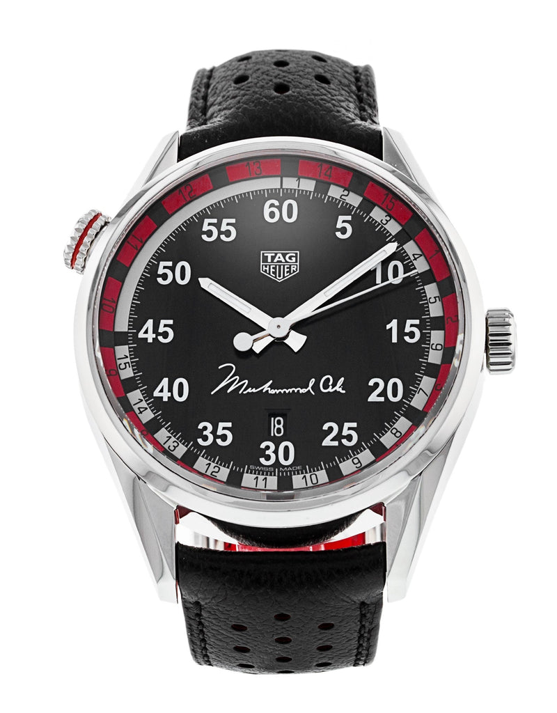 Tag Heuer Carrera Muhammad Ali Black Dial Watch for Men - WAR2A11.FC6337 Buy Now By Tag Heuer