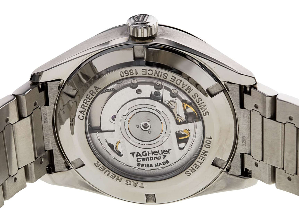 Tag Heuer Carrera Twin Time Blue Dial Silver Steel Strap Watch for Men - WBN201A.BA0640 Buy Now By Tag Heuer