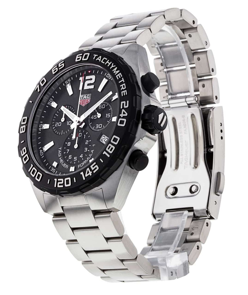 Tag Heuer Formula 1 Chronograph Black Dial Silver Steel Strap Watch for Men - CAZ1010.BA0842 Buy Now By Tag Heuer