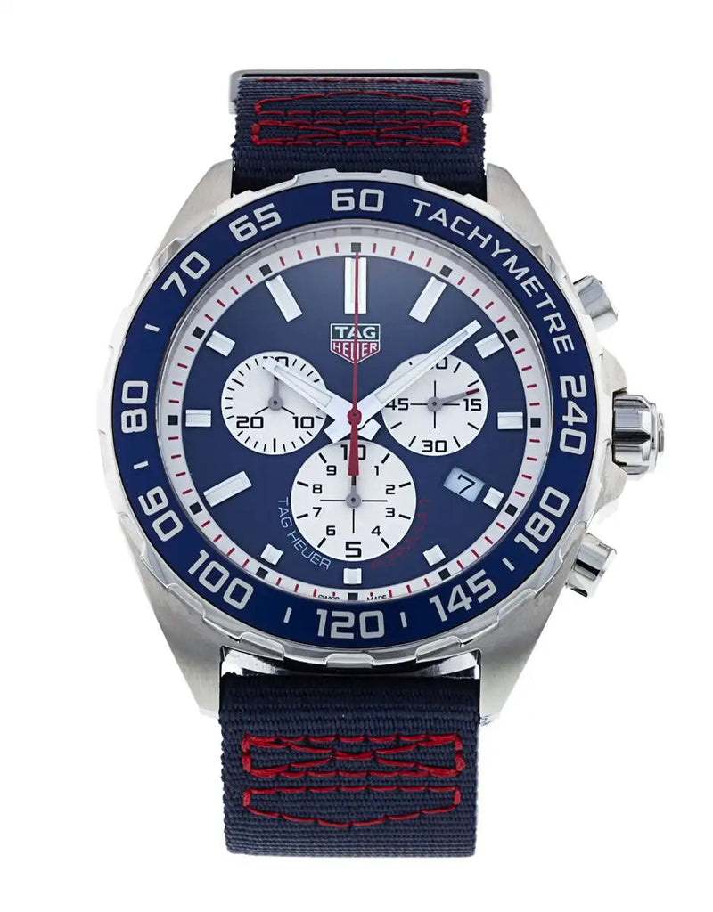 Tag Heuer Formula 1 Redbull Edition Chronograph Blue Dial Blue NATO Strap Watch for Men - CAZ1018.FC8213 Buy Now By Tag Heuer