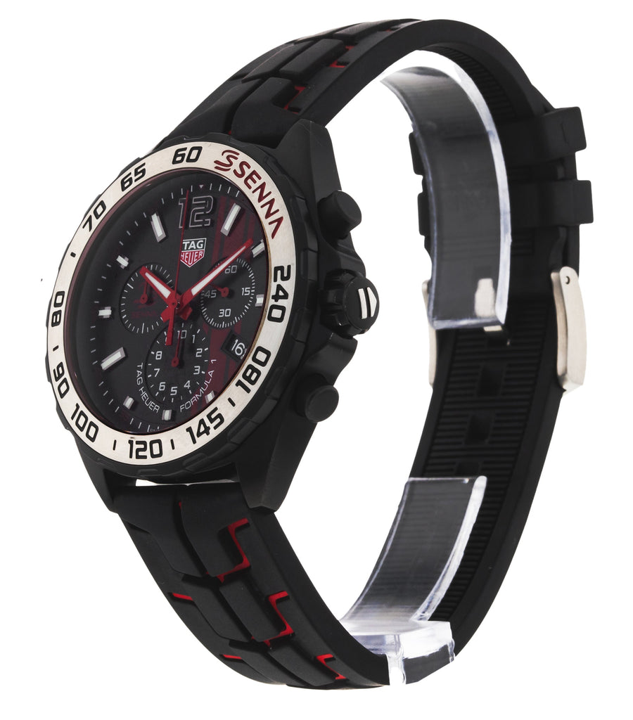 Tag Heuer Formula 1 Ayrton Senna Limited Edition Black Dial Two Tone Rubber Strap Watch for Men - CAZ1019.FT8027 Buy Now By Tag Heuer