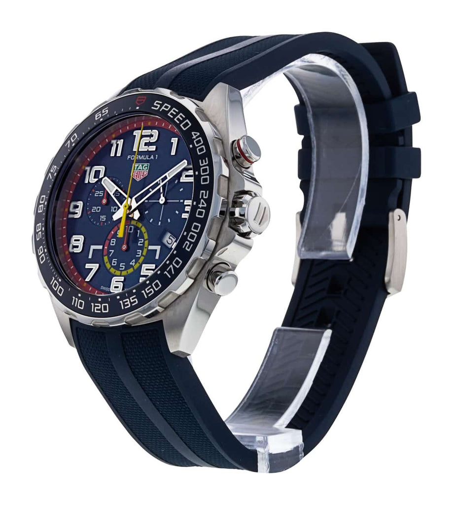 Tag Heuer Formula 1 Red Bull Racing Chronograph Blue Dial Blue Rubber Strap Watch for Men - CAZ101AL.FT8052 Buy Now By Tag Heuer