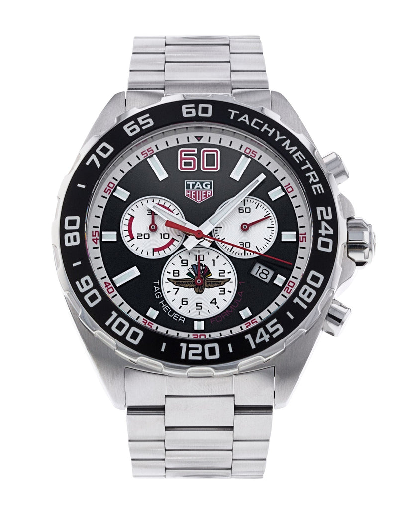 Tag Heuer Formula 1 Indy 500 Special Edition Black Dial Silver Steel Strap Watch for Men - CAZ101V.BA0842 Buy Now By Tag Heuer