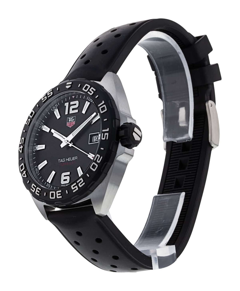 Tag Heuer Formula 1 Quartz Black Dial Black Rubber Strap Watch for Men - WAZ1110.FT8023 Buy Now By Tag Heuer