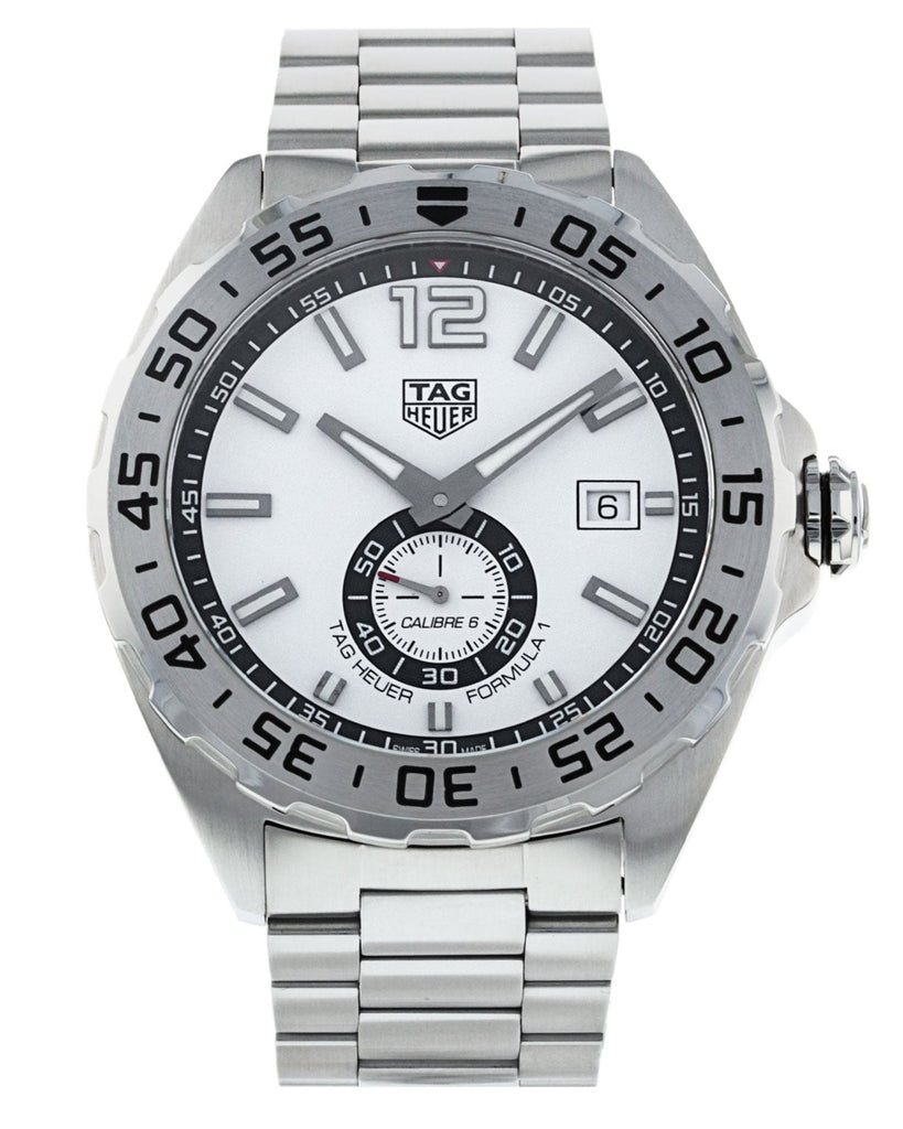 Tag Heuer Formula 1 Calibre 6 Automatic White Dial Silver Steel Strap Watch for Men - WAZ2013.BA0842 Buy Now By Tag Heuer