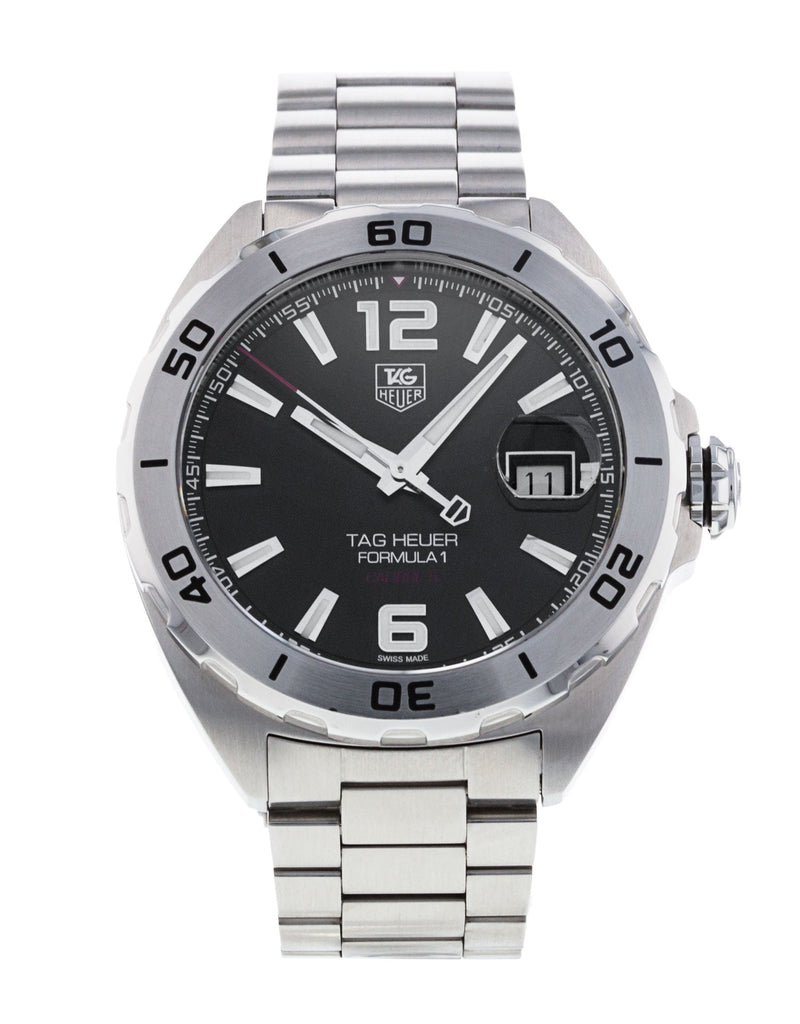 Tag Heuer Formula 1 Automatic Black Dial Silver Steel Strap Watch for Men - WAZ2113.BA0875 Buy Now By Tag Heuer