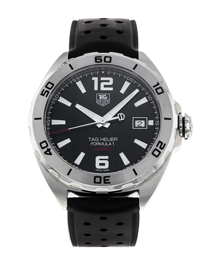 Tag Heuer Formula 1 Automatic Black Dial Black Rubber Strap Watch for Men - WAZ2113.FT8023 Buy Now By Tag Heuer