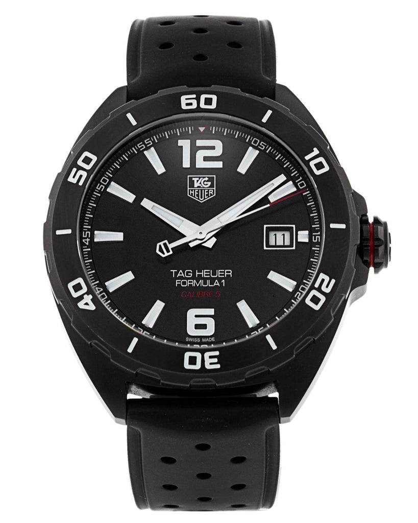 Tag Heuer Formula 1 Automatic Black Dial Black Rubber Strap Watch for Men - WAZ2115.FT8023 Buy Now By Tag Heuer