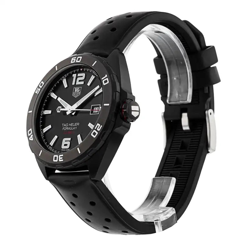 Tag Heuer Formula 1 Automatic Black Dial Black Rubber Strap Watch for Men - WAZ2115.FT8023 Buy Now By Tag Heuer