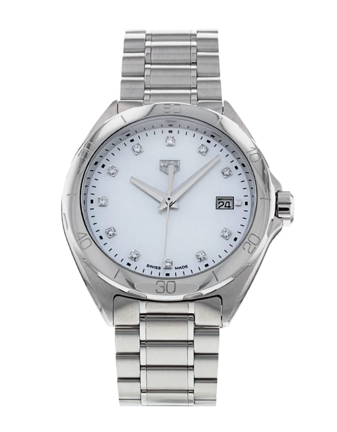 Tag Heuer Formula 1 White Mother of Pearl Dial Silver Steel Strap Watch for Women - WBJ1319.BA0666 Buy Now By Tag Heuer