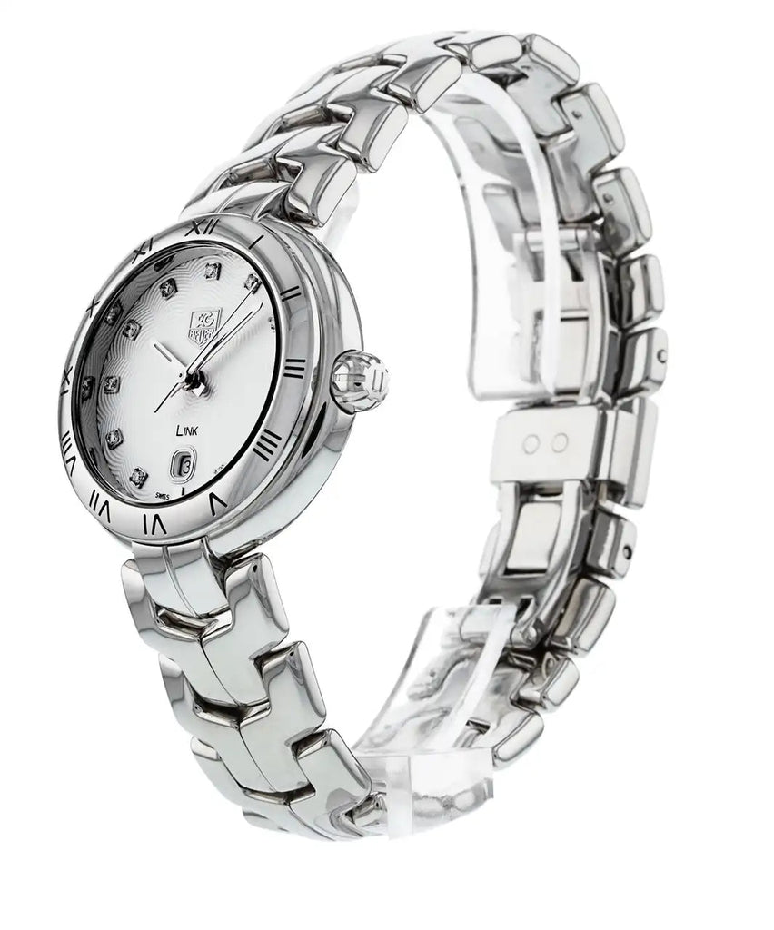 Tag Heuer Link Diamonds Mother of Pearl Dial Silver Steel Strap Watch for Women - WAT1411.BA0954 Buy Now By Tag Heuer