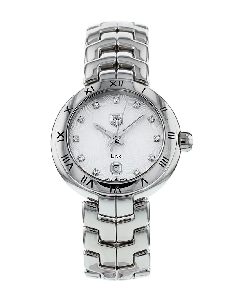 Tag Heuer Link Diamonds Mother of Pearl Dial Silver Steel Strap Watch for Women - WAT1411.BA0954 Buy Now By Tag Heuer