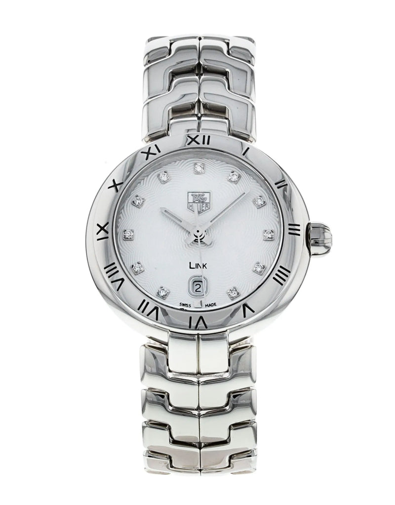 Tag Heuer Link Diamonds Mother of Pearl Dial Silver Steel Strap Watch for Women - WAT1411.BA0954 Buy Now By Tag Heuer