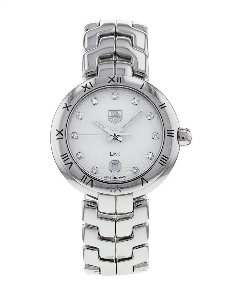 Tag Heuer Link Diamonds Mother of Pearl Dial Silver Steel Strap Watch for Women - WAT1411.BA0954 Buy Now By Tag Heuer