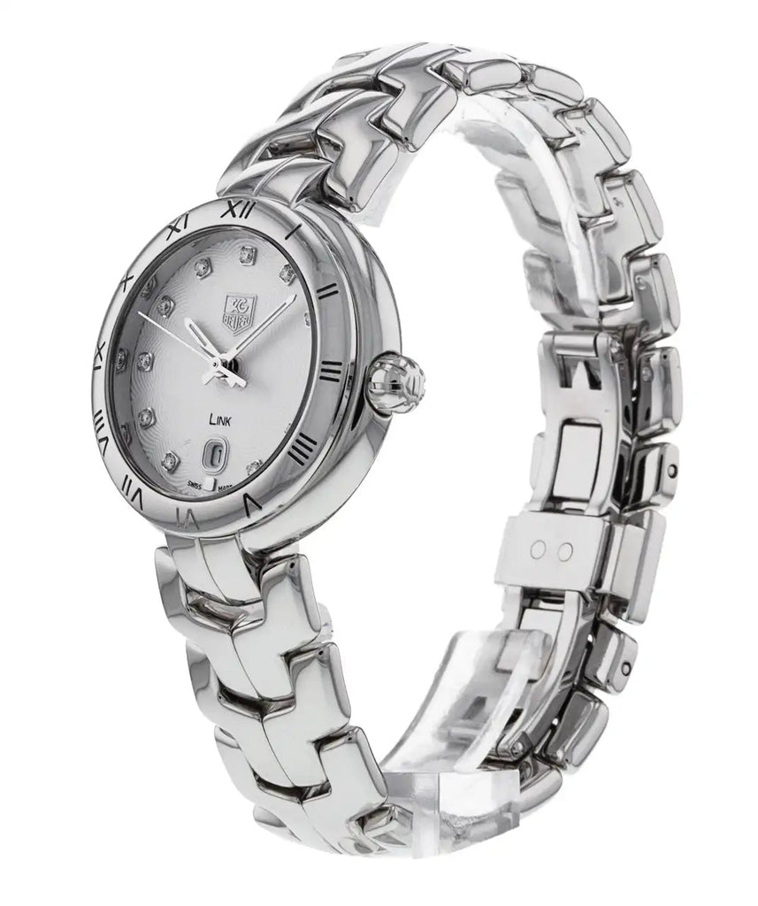 Tag Heuer Link Diamonds Mother of Pearl Dial Silver Steel Strap Watch for Women - WAT1411.BA0954 Buy Now By Tag Heuer