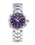 Tag Heuer Link Diamonds Purple Dial Silver Steel Strap Watch for Women - WAT1418.BA0954 Buy Now By Tag Heuer