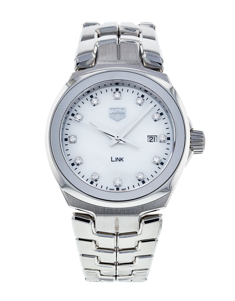 Tag Heuer Link Quartz Diamonds Mother of Pearl Dial Silver Steel Strap Watch for Women - WBC1312.BA0600 Buy Now By Tag Heuer