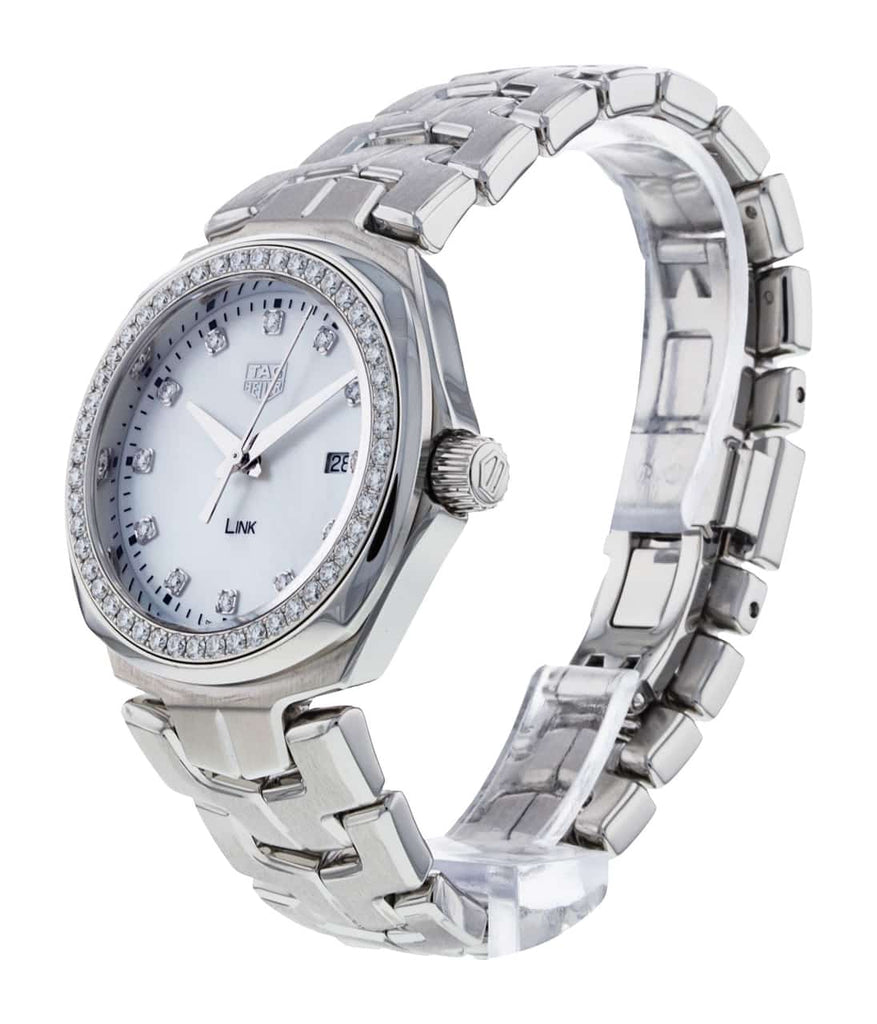 Tag Heuer Link Quartz Diamonds Mother of Pearl Dial Silver Steel Strap Watch for Women - WBC1316.BA0600 Buy Now By Tag Heuer