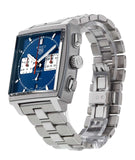 Tag Heuer Monaco Automatic Chronograph Blue Dial Silver Steel Strap Watch for Men - CBL2111.BA0644 Buy Now By Tag Heuer