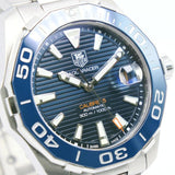 Tag Heuer Aquaracer Calibre 5 Blue Dial Silver Steel Strap Watch for Men - WAY211C.BA0928 Buy Now By Tag Heuer