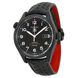 Tag Heuer Carrera Calibre 5 Drive Timer Black Dial Black Leather Strap Watch for Men - WAR2A80.FC6337 Buy Now By Tag Heuer