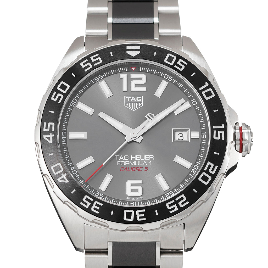 Tag Heuer Formula 1 Calibre 5 Anthracite Dial Two Tone Steel Strap Watch for Men - WAZ2011.BA0843 Buy Now By Tag Heuer